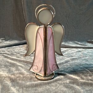 VTG Purple Glass Angel Figurine